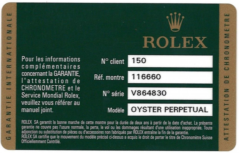 ROLEX  Deepsea Sea Dweller, ref. 116660, n° V864830