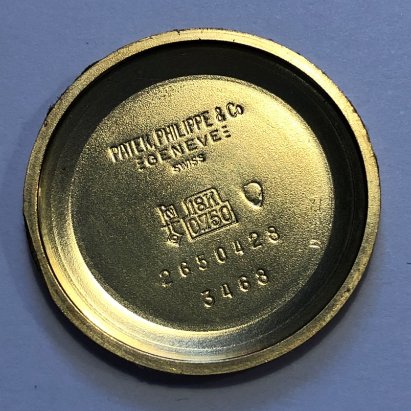 PATEK PHILIPPE revendu par CARTIER  Calatrava, ref. 3468, n° 1141882 / 2650428
