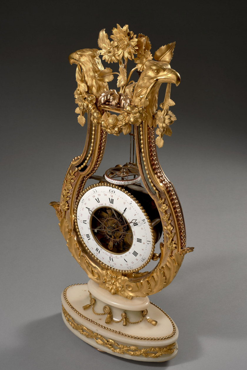 PENDULE SQUELETTE D'ÉPOQUE LOUIS XVI