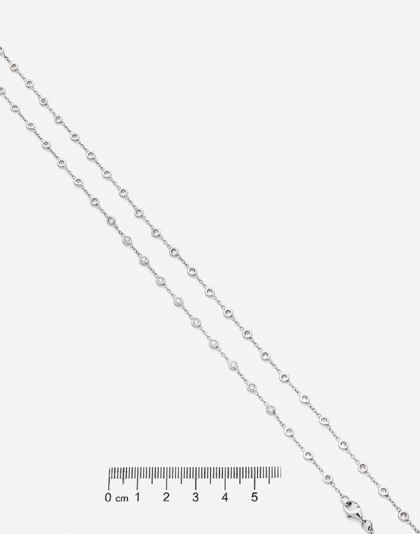 Sautoir Or et diamants A diamond and gold long necklace