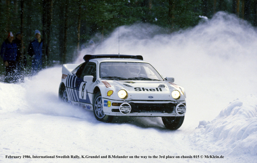 1986 Ford RS200 usine
