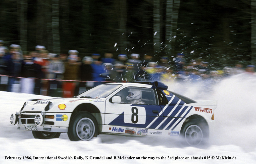 1986 Ford RS200 usine