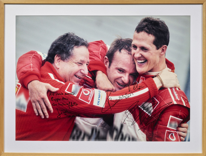 Jean TODT, Rubens BARRICHELLO, Michael SCHUMACHER