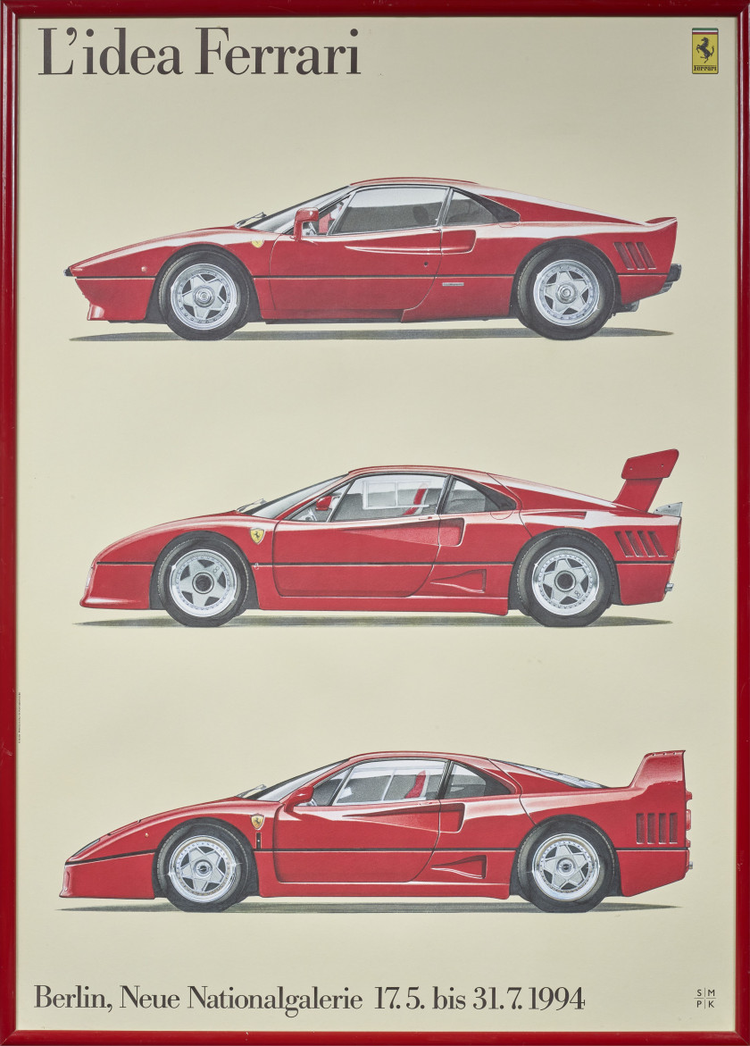 L'IDEA FERRARI  Série de 3 affiches