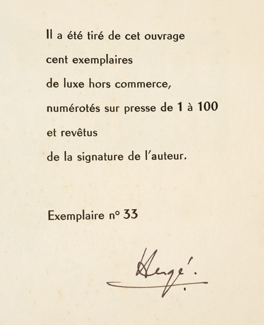 TINTIN N°21  Les Bijoux de la Castafiore Casterman, 1963. Dos carré rouge sans titre, 4e plat B34, pages de garde bleu clair. Ti...