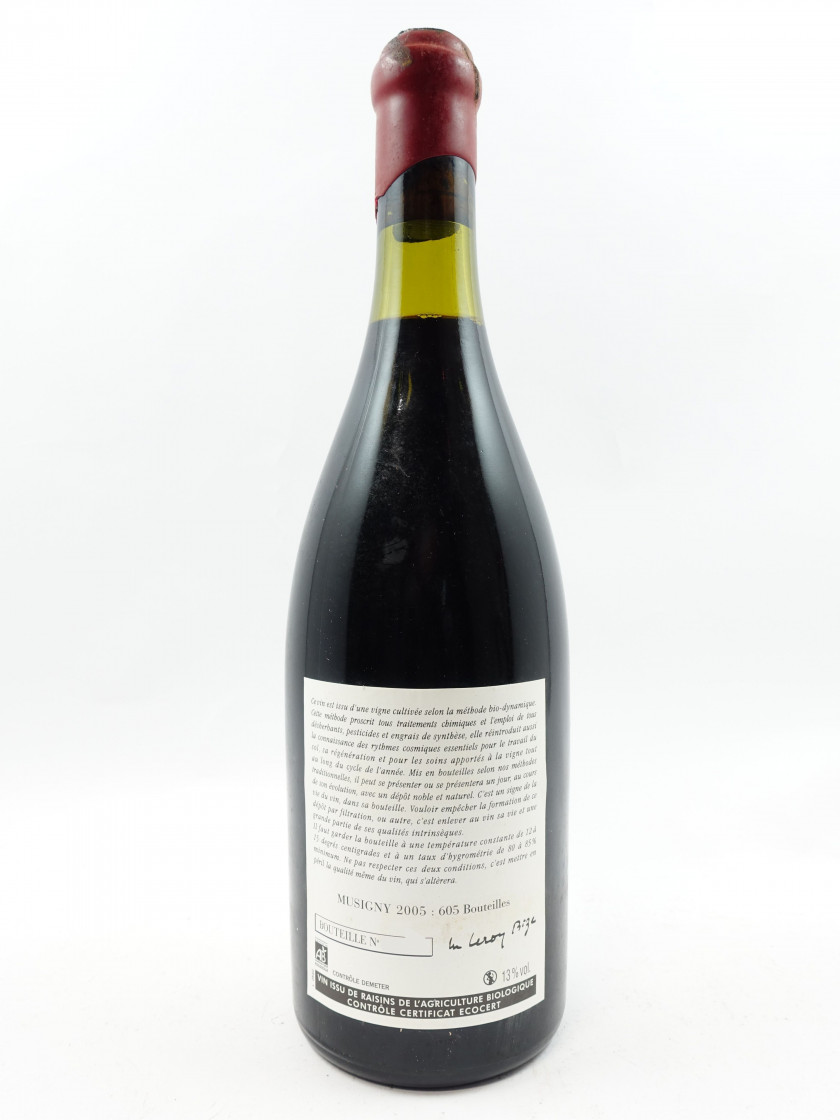 1 bouteille MUSIGNY 2005 Grand Cru