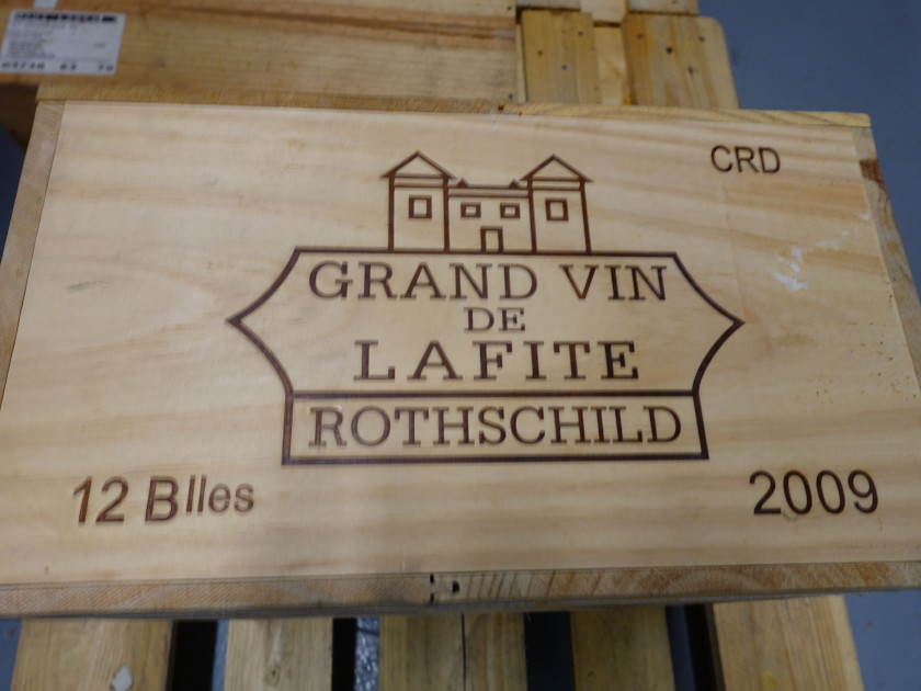 12 bouteilles CHÂTEAU LAFITE ROTHSCHILD 2009 1er GC Pauillac Caisse bois d'origine