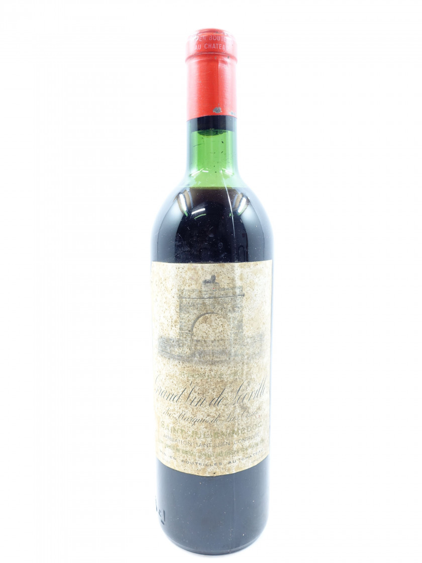 1 bouteille CHÂTEAU LEOVILLE LAS CASES 1961 2è GC Saint Julien (haute épaule, étiquette très abimée, léger décollée