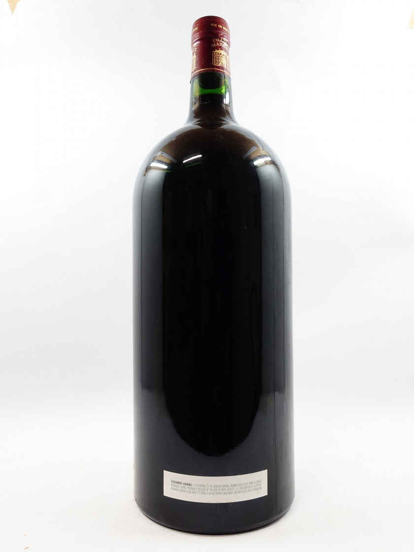 1 jéroboam CHÂTEAU MARGAUX 1988 1er GC Margaux (5L, étiquette abimée, déchirée