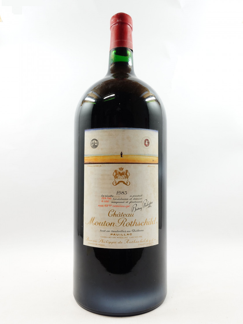 1 jéroboam CHÂTEAU MOUTON ROTHSCHILD 1983 1er GC Pauillac (étiquette abimée, capsule abimée