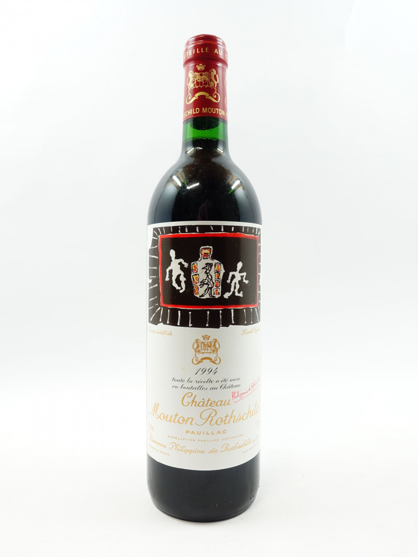 1 bouteille CHÂTEAU MOUTON ROTHSCHILD 1994 1er GC Pauillac (étiquette fanée)