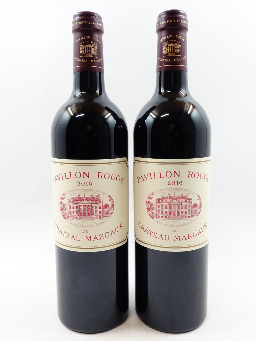 2 bouteilles PAVILLON ROUGE DU CH MARGAUX 2016 Margaux
