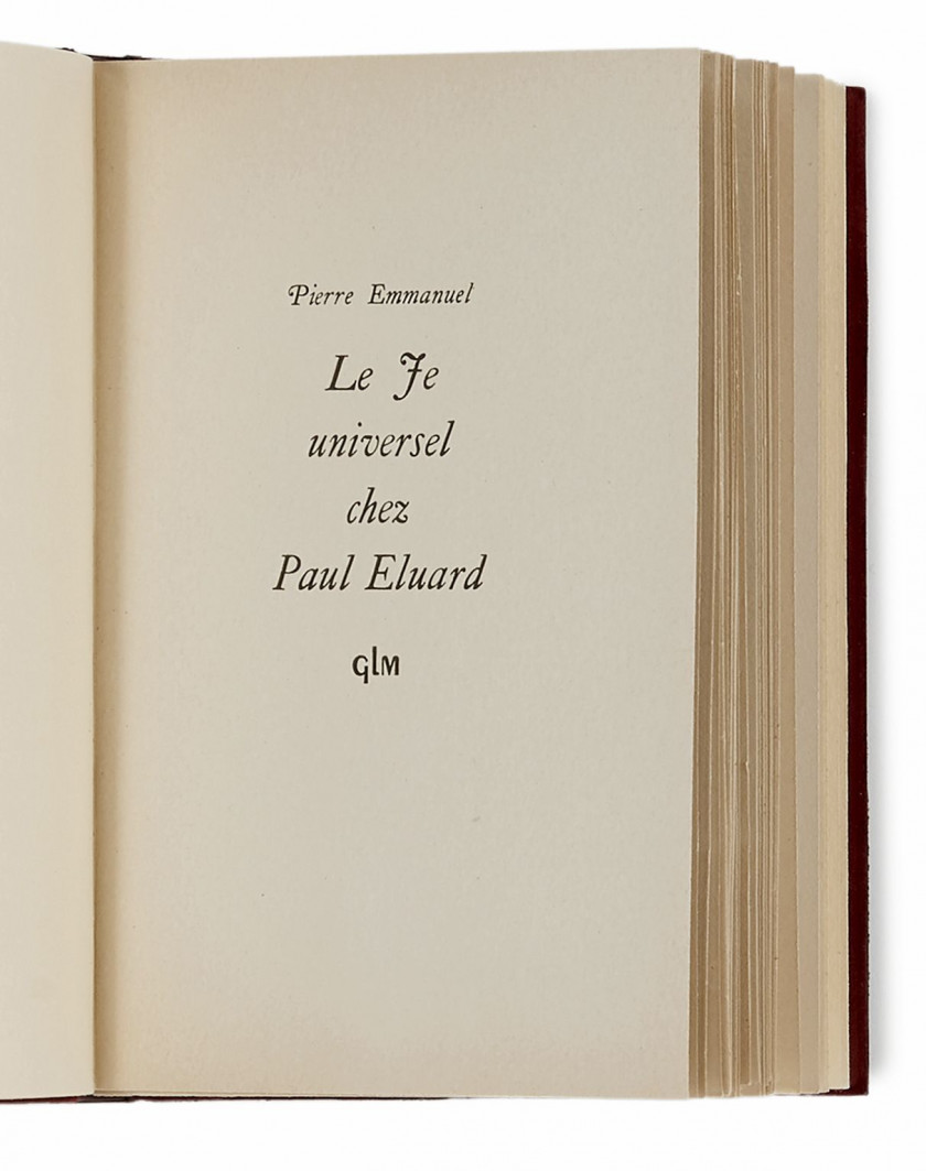 EMMANUEL (Pierre)  Le Je universel chez Paul Éluard.