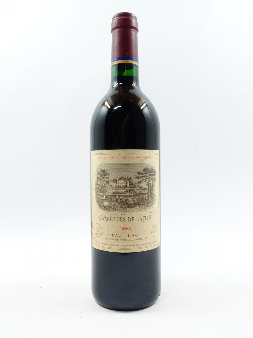 1 bouteille CHÂTEAU CARRUADES DE LAFITE 1993 Pauillac (étiquette tachée