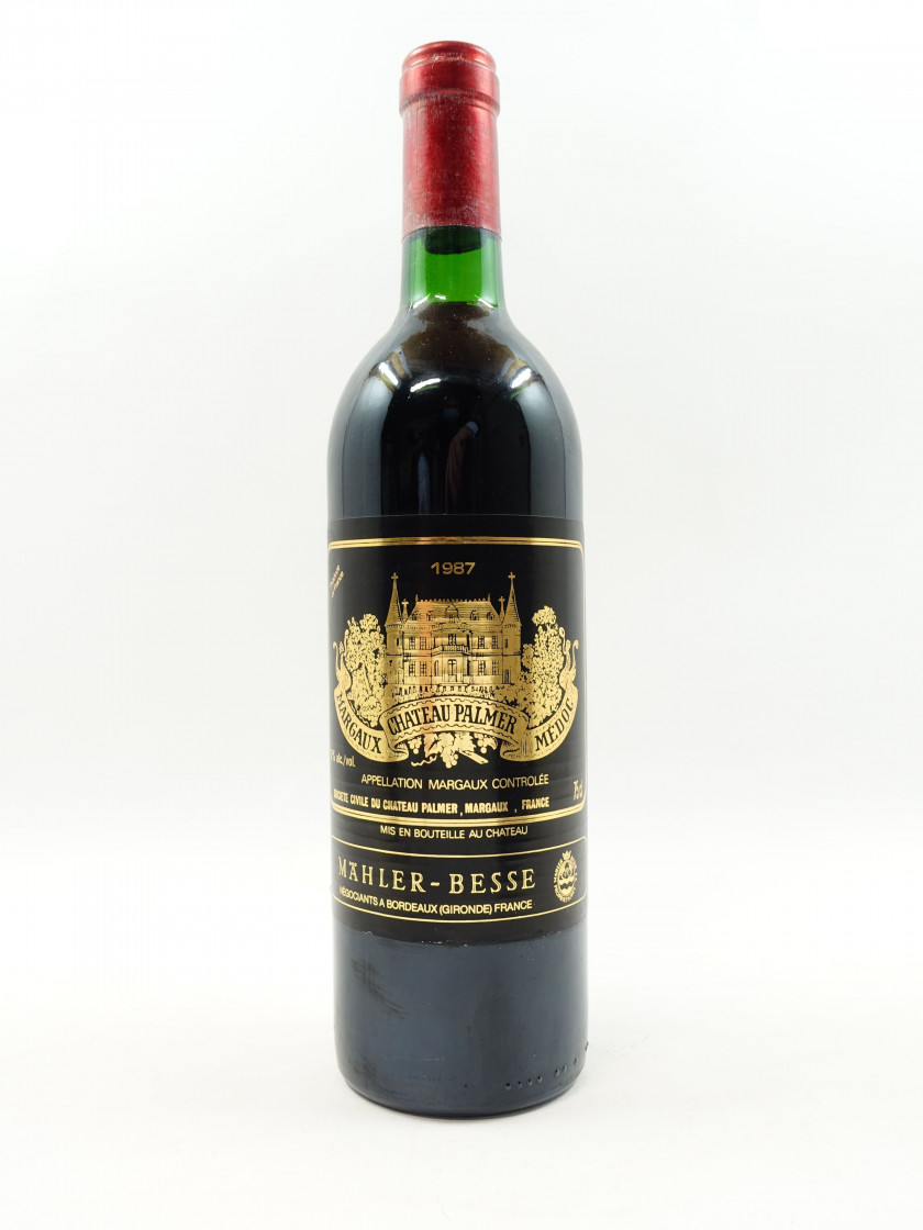 1 bouteille CHÂTEAU PALMER 1987 3è GC Margaux (base goulot
