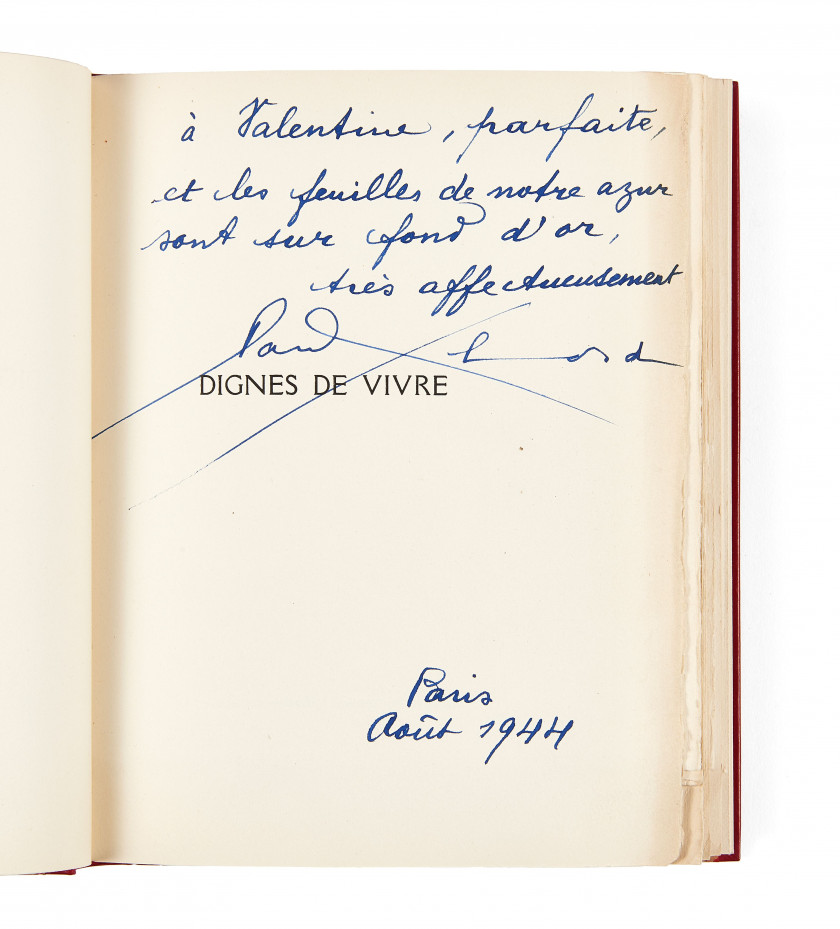 ÉLUARD (Paul)  Dignes de vivre.