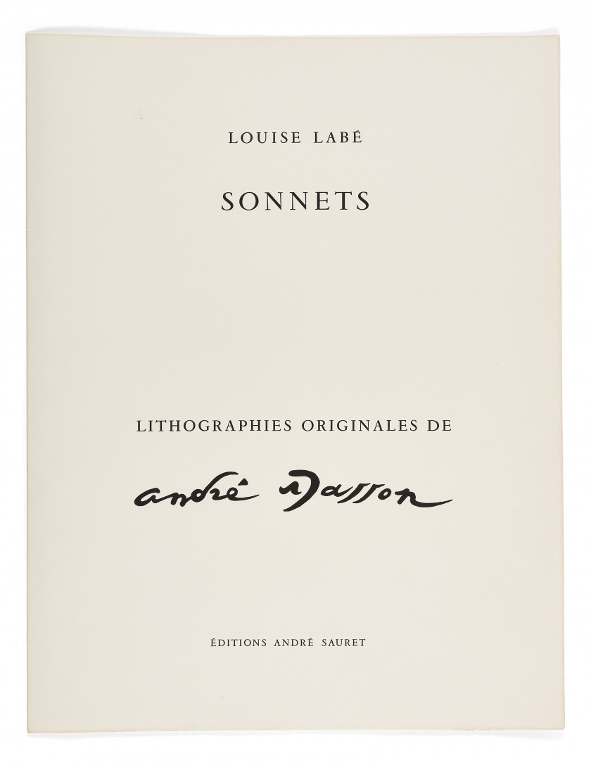 LABÉ (Louise)  Sonnets.