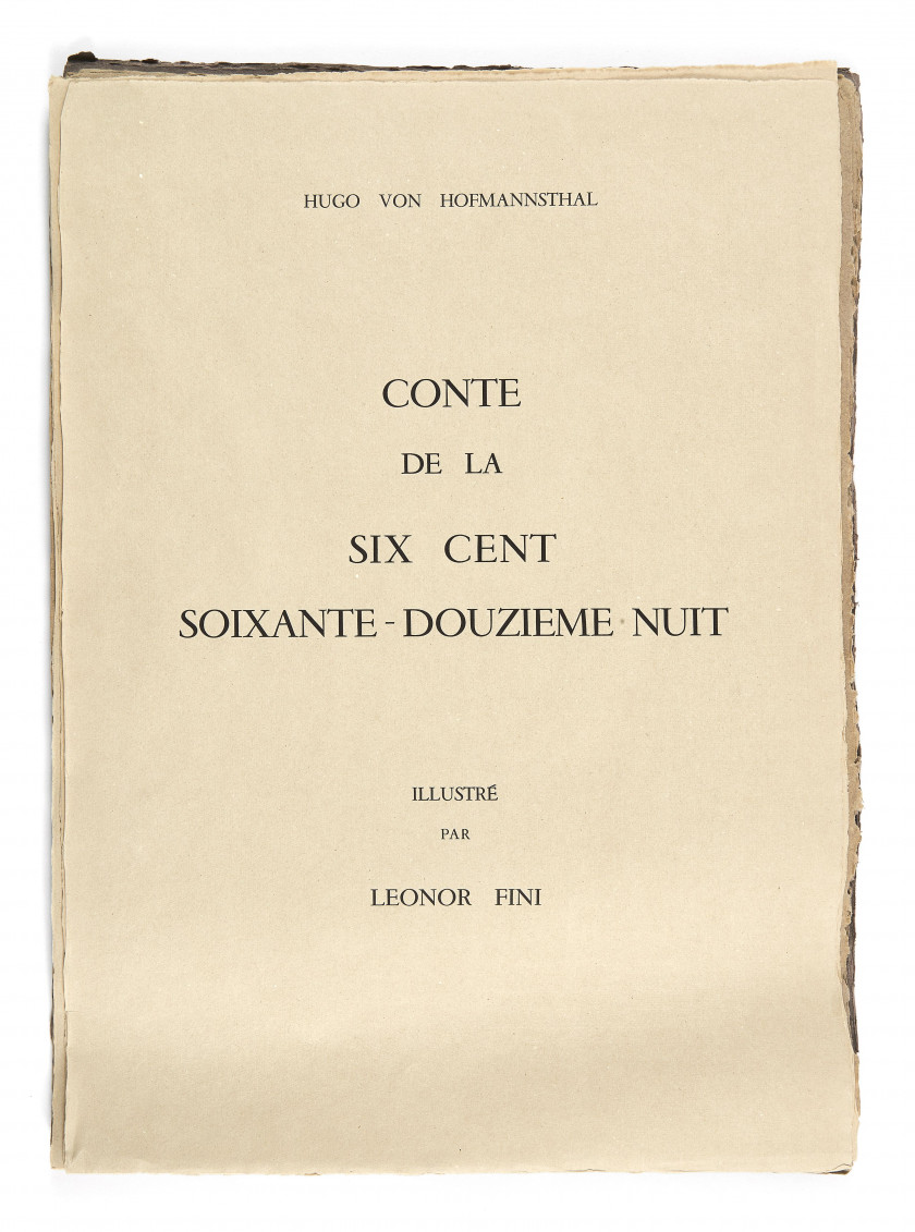 HOFMANNSTHAL (Hugo von)  Conte de la six cent soixante-douzième nuit.