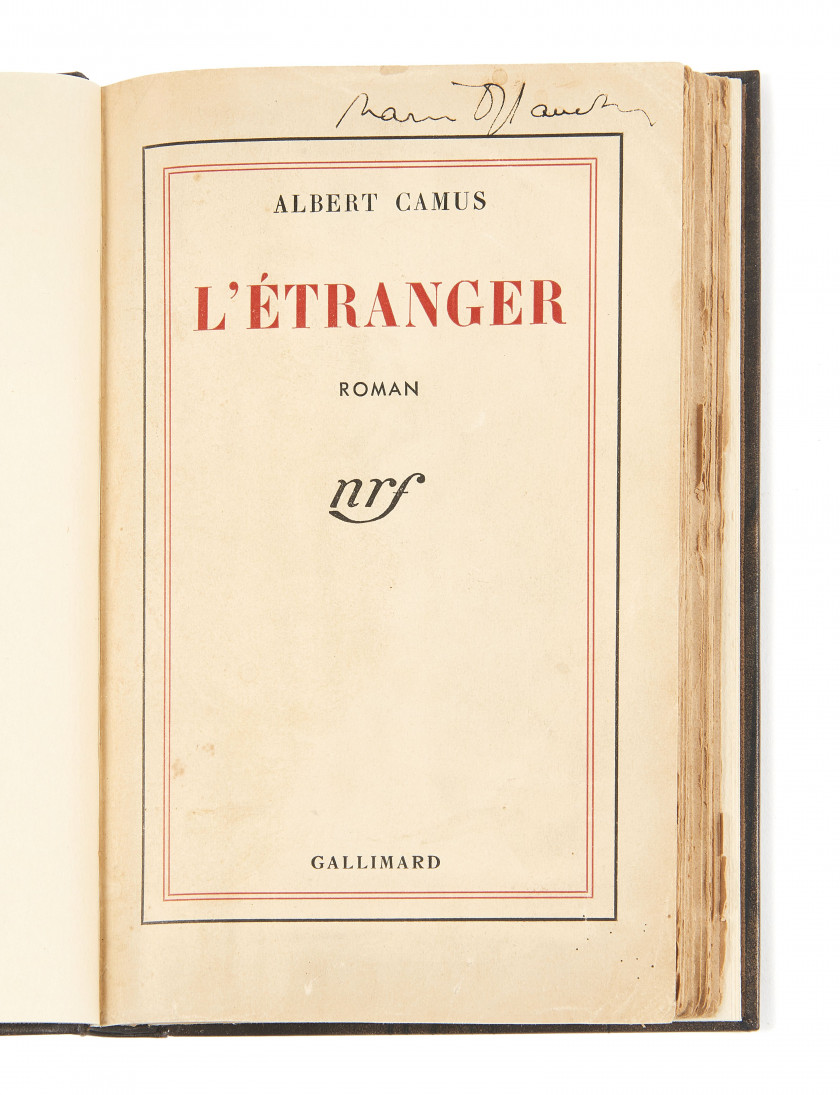 CAMUS (Albert)  L'Étranger.