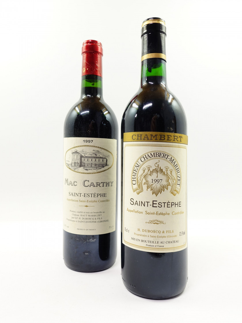 11 bouteilles 5 bts : CHÂTEAU MAC CARTHY 1997 Saint Estèphe