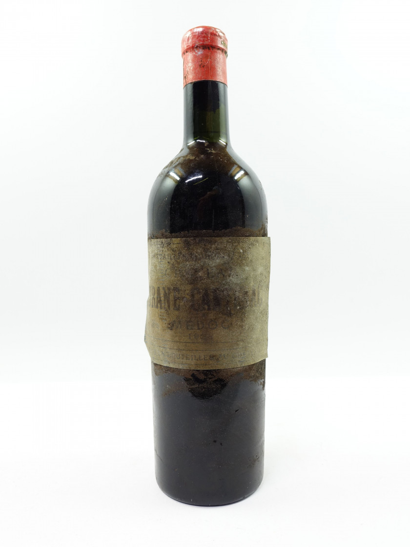 1 bouteille CHÂTEAU BRANE CANTENAC 1928 2è GC Margaux (base goulot, étiquette très abimée, décolée