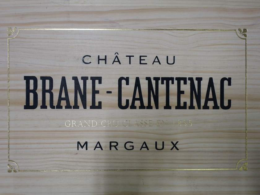 6 bouteilles CHÂTEAU BRANE CANTENAC 2014 2è GC Margaux Caisse bois d'origine