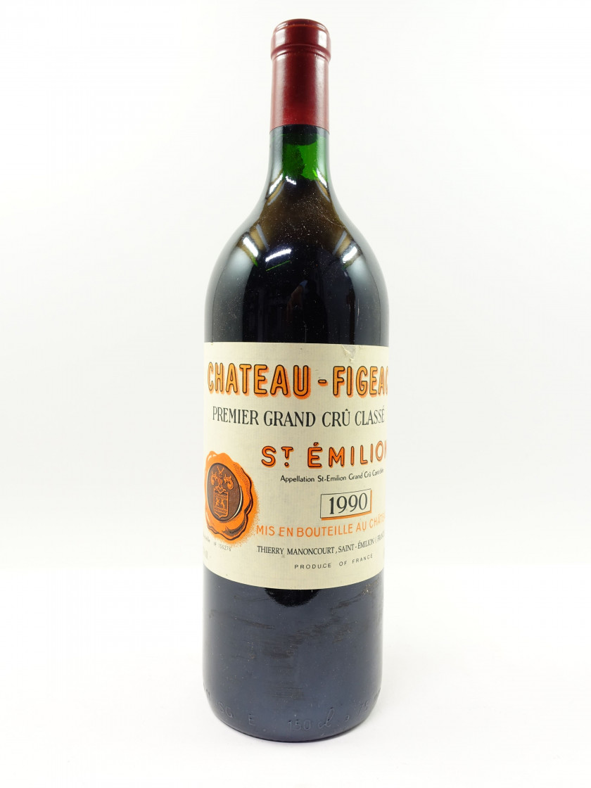 1 magnum CHÂTEAU FIGEAC 1990 1er GCC (B) Saint Emilion (étiquette léger déchirée)