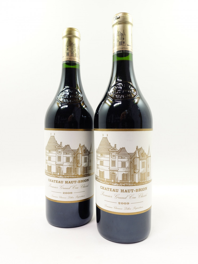 2 bouteilles CHÂTEAU HAUT BRION 2009 1er GC Pessac Léognan