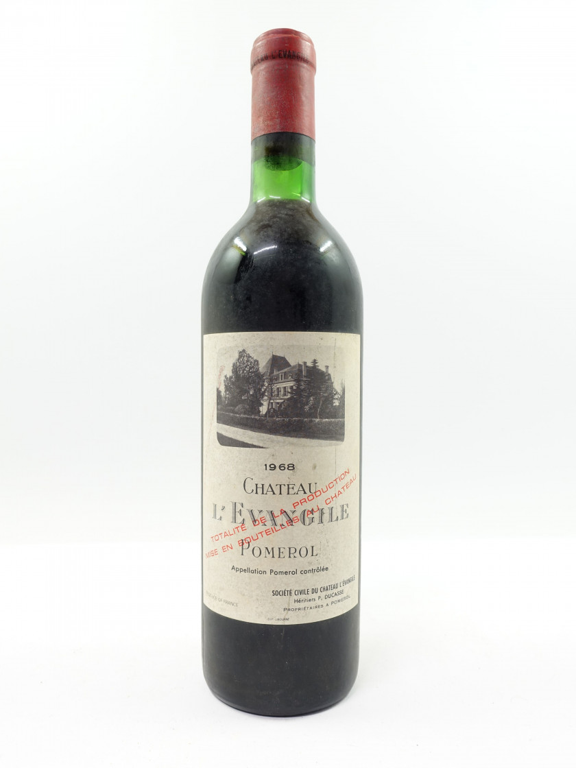 1 bouteille CHÂTEAU L'EVANGILE 1968 Pomerol (base goulot