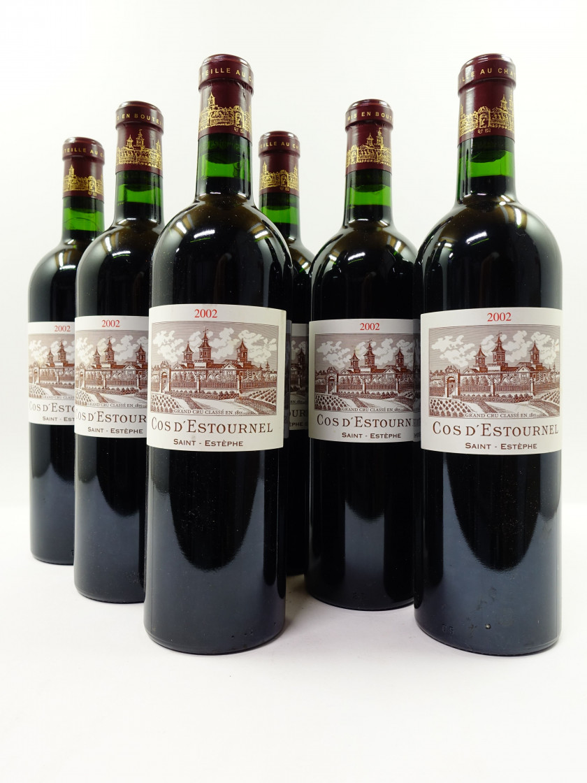6 bouteilles CHÂTEAU COS D'ESTOURNEL 2002 2è GC Saint Estèphe