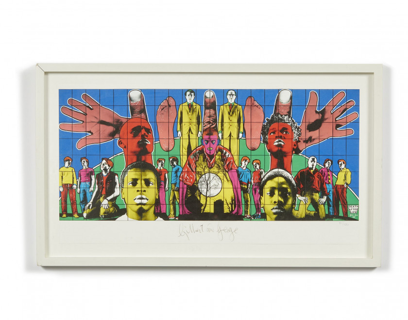 GILBERT& GEORGE (Anglais - Nés en 1943 & 1942) Death after Life, 1984 - 2009 Lithographie offset en couleurs