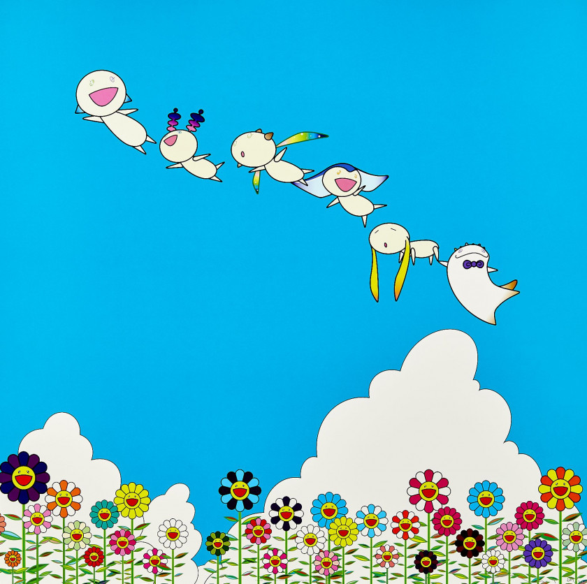 Takashi MURAKAMI (Japonais - Né en 1962) Planet 66 : Summer Vacation - 2004 Impression offset en couleurs