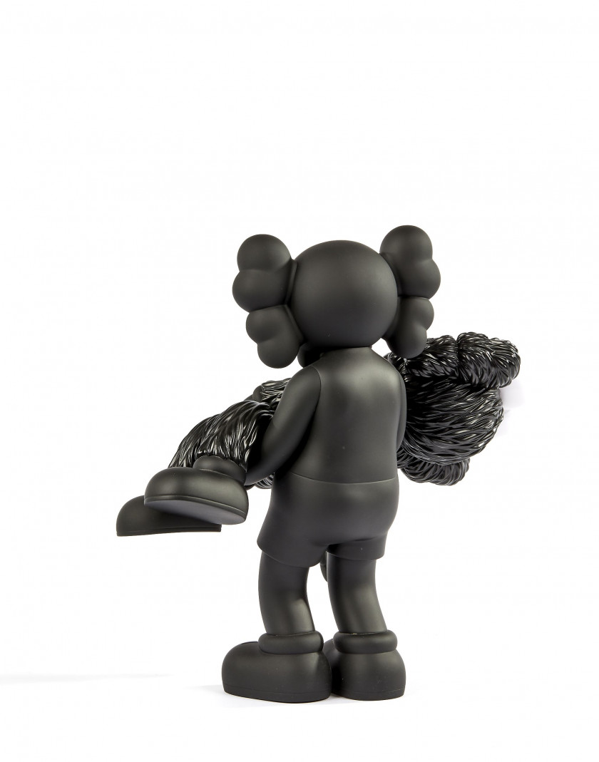 KAWS (Américain - Né en 1974) Gone (black) - 2019 Vinyle peint