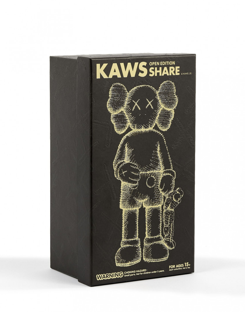 KAWS (Américain - Né en 1974) Share (black) - 2020 Vinyle peint