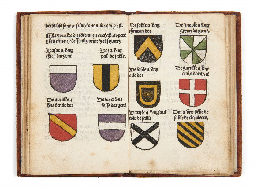 [PRINSAULT, (Clément) ?]  Les Blason des Armes, avec les armes des princes & seigneurs de France, et des XVII. royaulmes chrestiens.