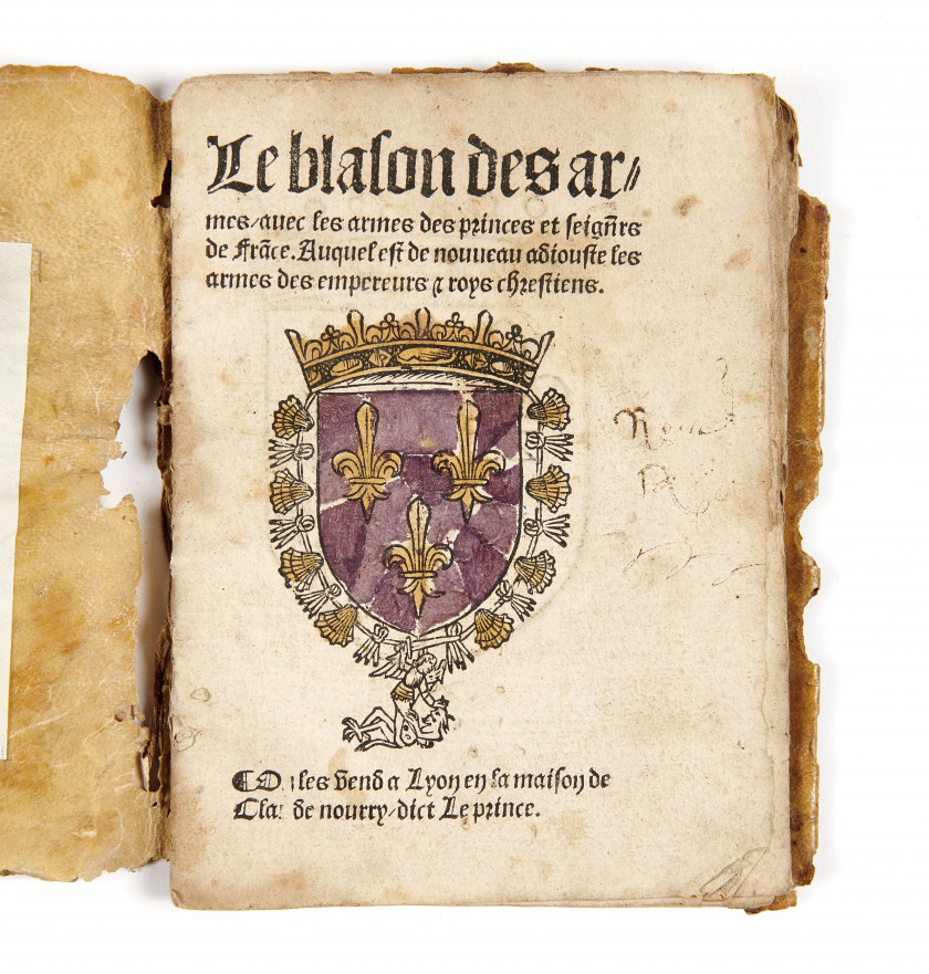 [PRINSAULT (Clément) ?]  Le Blason des armes, avec les armes des princes & seigneurs de France […].