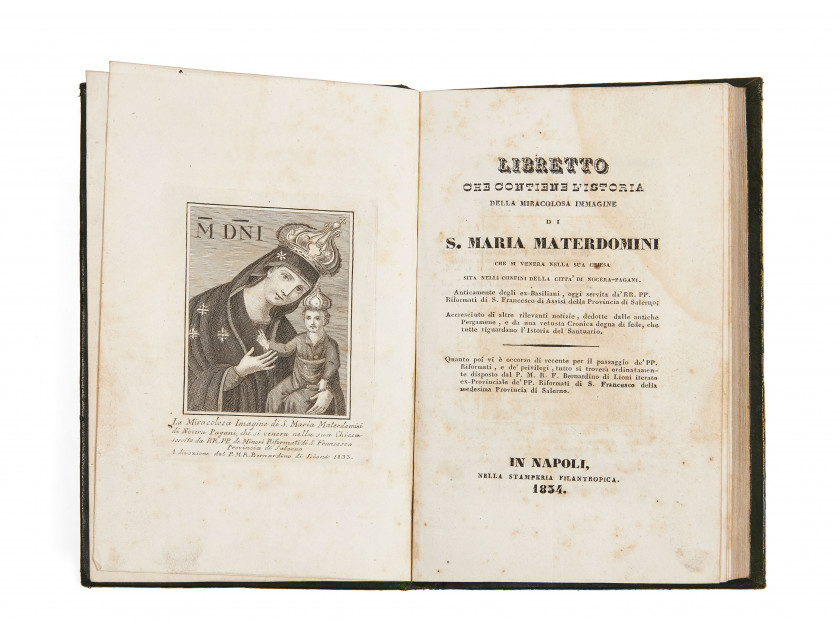 [BERNARDINO DI LIONI]  Libretto che contiene della miracolosa imagine della […] Santa Maria mater domini.