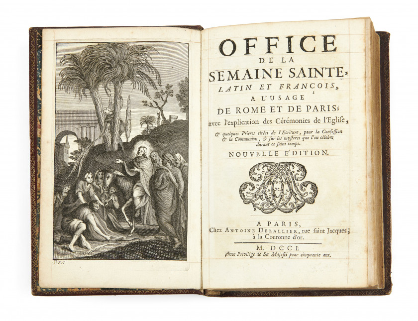 [RELIURE]  Office de la semaine sainte, latin et françois, à l'usage de de Rome et de Paris.