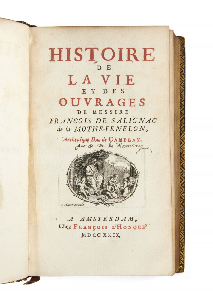 [RAMSAY (Andrew Michael)]  Histoire de la vie et des ouvrages de Messire François de Salignac de la Mothe-Fenelon.