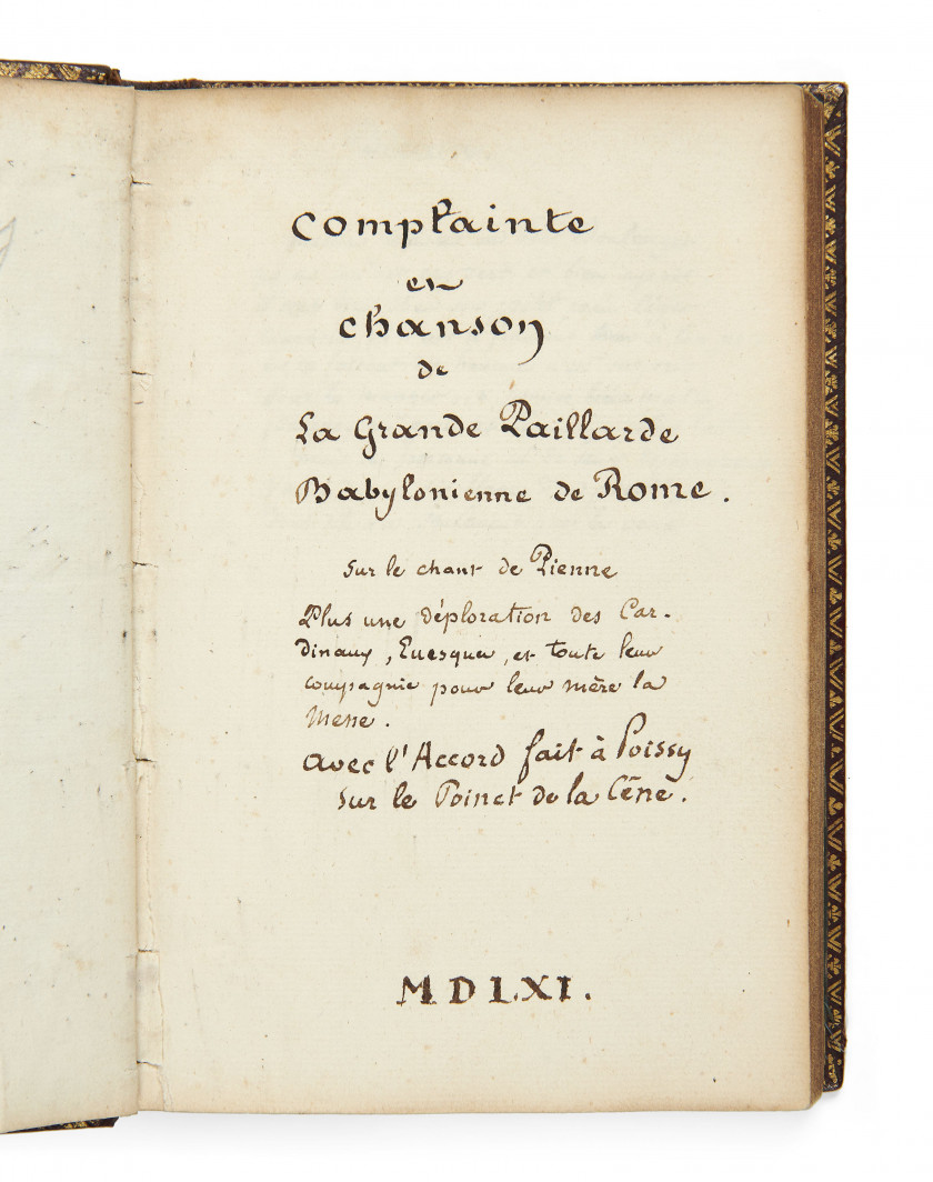 [MANUSCRIT.- BLONDEL DE GAGNY.- LA HAYE DES FOSSÉS]  Recueil de copies de pièces diverses imprimées, certaines en copies figurées.