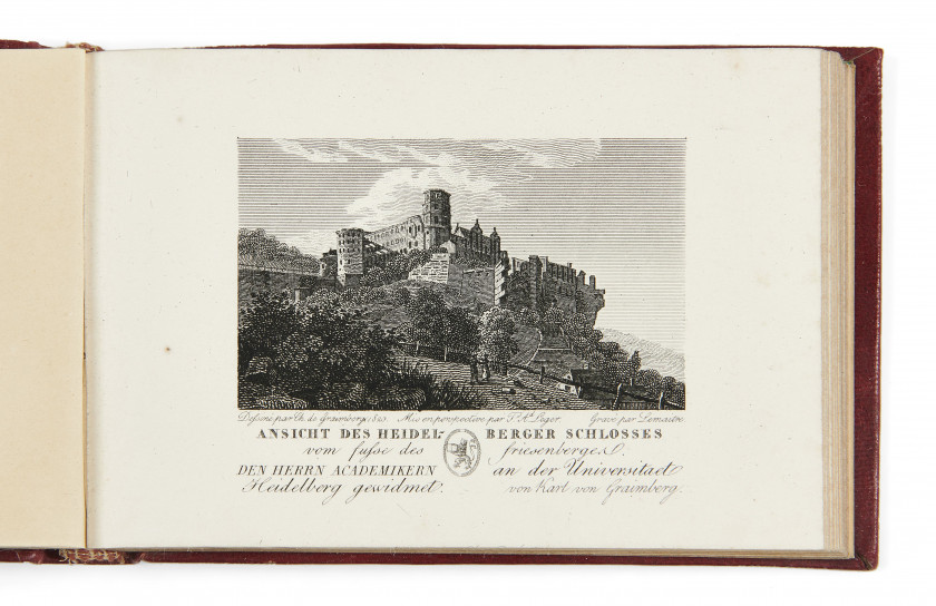 [HEIDELBERG].- GRAIMBERG (Charles de)  Recueil de vues d'Heidelberg.