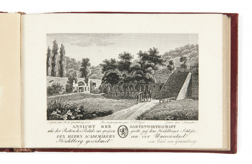 [HEIDELBERG].- GRAIMBERG (Charles de)  Recueil de vues d'Heidelberg.