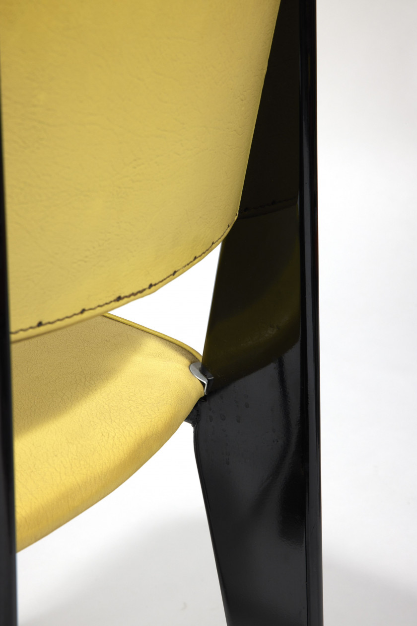 Jean PROUVÉ 1901-1984 Ensemble de six chaises modèle «Métropole 306» dites «Standard» - circa 1952