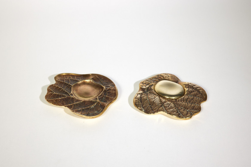 Paul OUDET  Sculpture «Feuille» - circa 1970