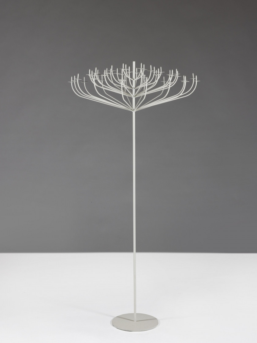 Pierre PAULIN 1927-2009 Chandelier sur pied - le modèle créé circa 1958
