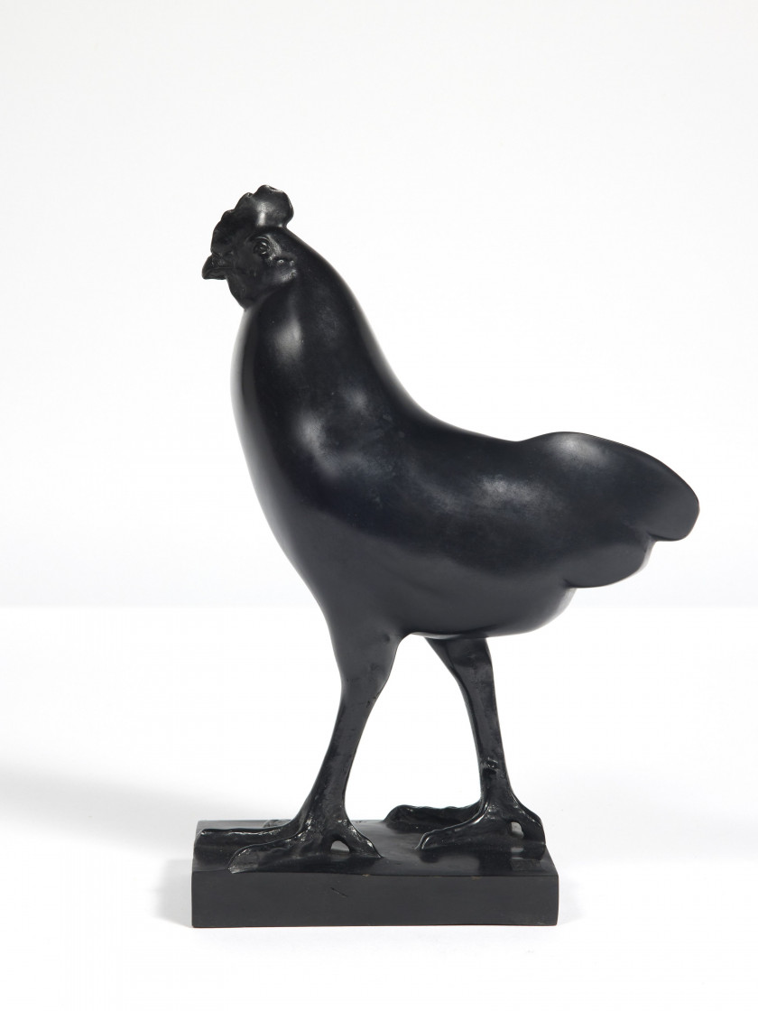 François POMPON 1855-1933 Coq - le modèle créé en 1927