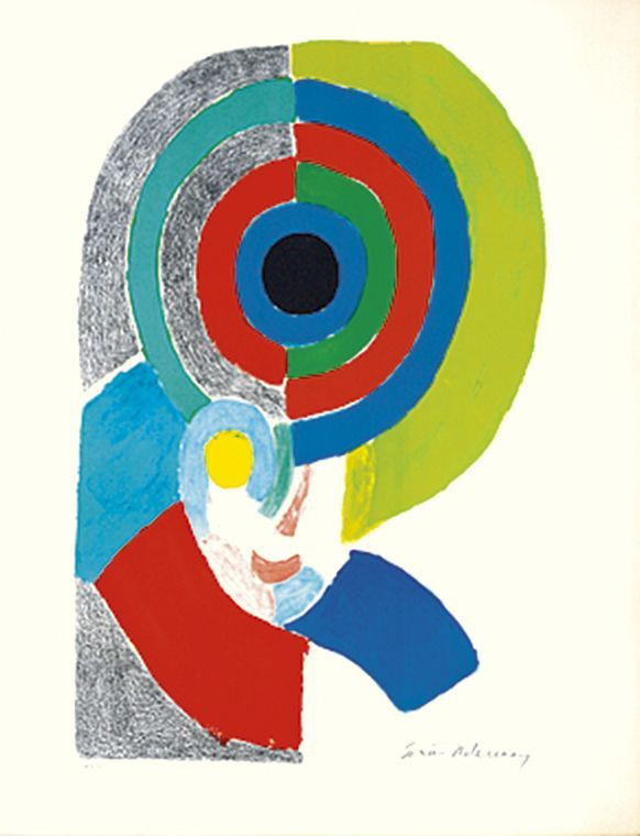 Sonia DELAUNAY (1885 -1979) Autoportrait simultané - 1971