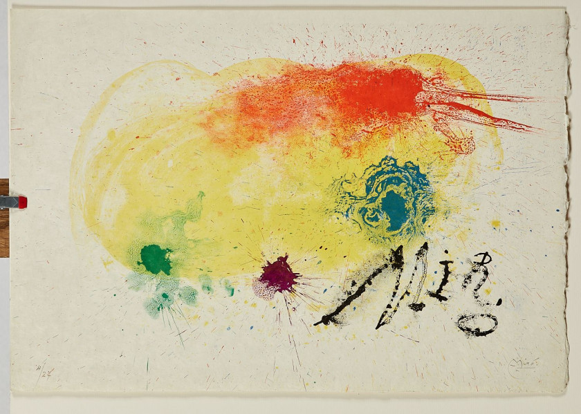 Joan MIRO (Espagnol - 1893 - 1983) Œuvre Graphiques - Céramiques - 1961 Lithographie en couleurs