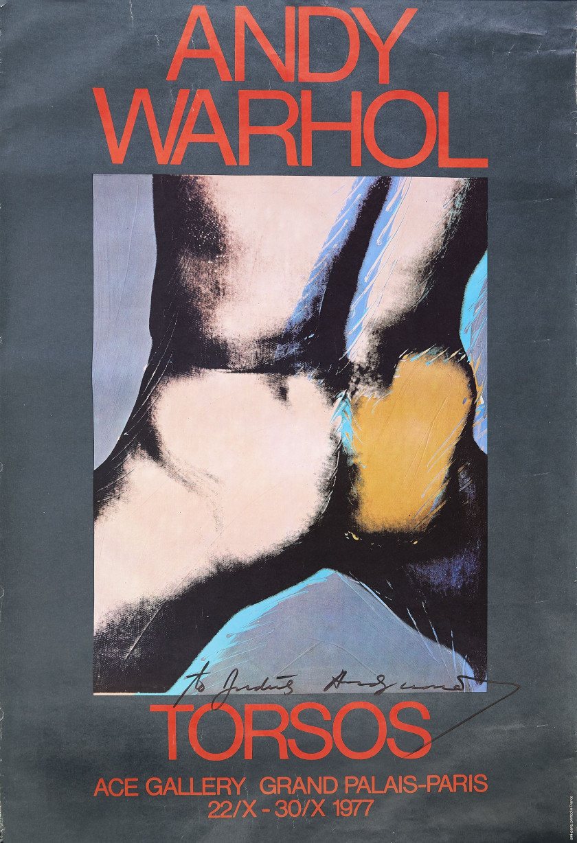 Andy WARHOL (Américain, 1928 - 1987) Torsos - 1977 Affiche exécutée pour l'exposition de la "Ace Gallery" au Grand Palais