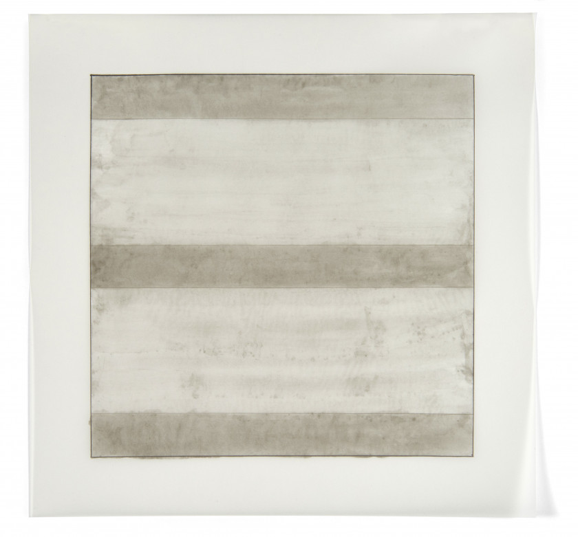 Agnès MARTIN (1912 - 2004) Paintings and drawings 1974/1990 - 1991 Suite de 10 lithographies, libres, sur papier de type calque